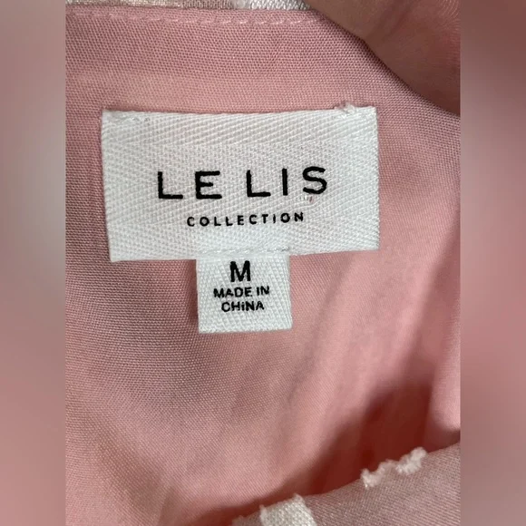 LE LIS Pink Cheetah Print Mini Dress - Medium - Picture 5 of 6